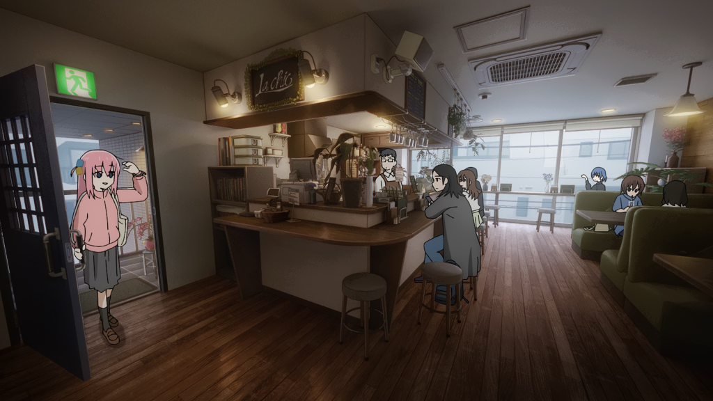 bocchi caffe scene
